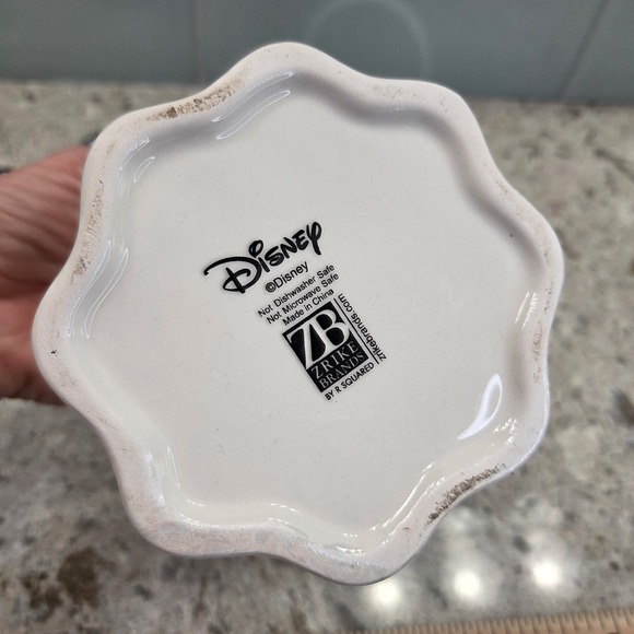 Disney Mickey Mouse Iridescent Ghost Mug with Lid Zrike Brands Halloween Ceramic - Picture 7 of 8